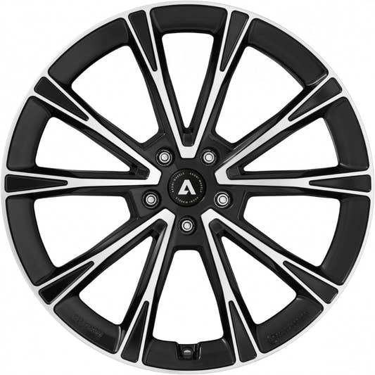 Akoni AK01 black polished Alufelge 7x18 Zoll ET34 LK 5x114.3 ML66.1 – Bild 2