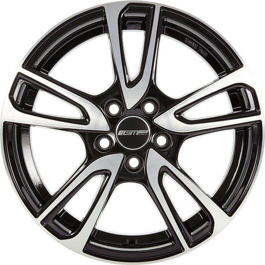 GMP Astral black polished 8x18 ET45 - LK5/108 ML73.1