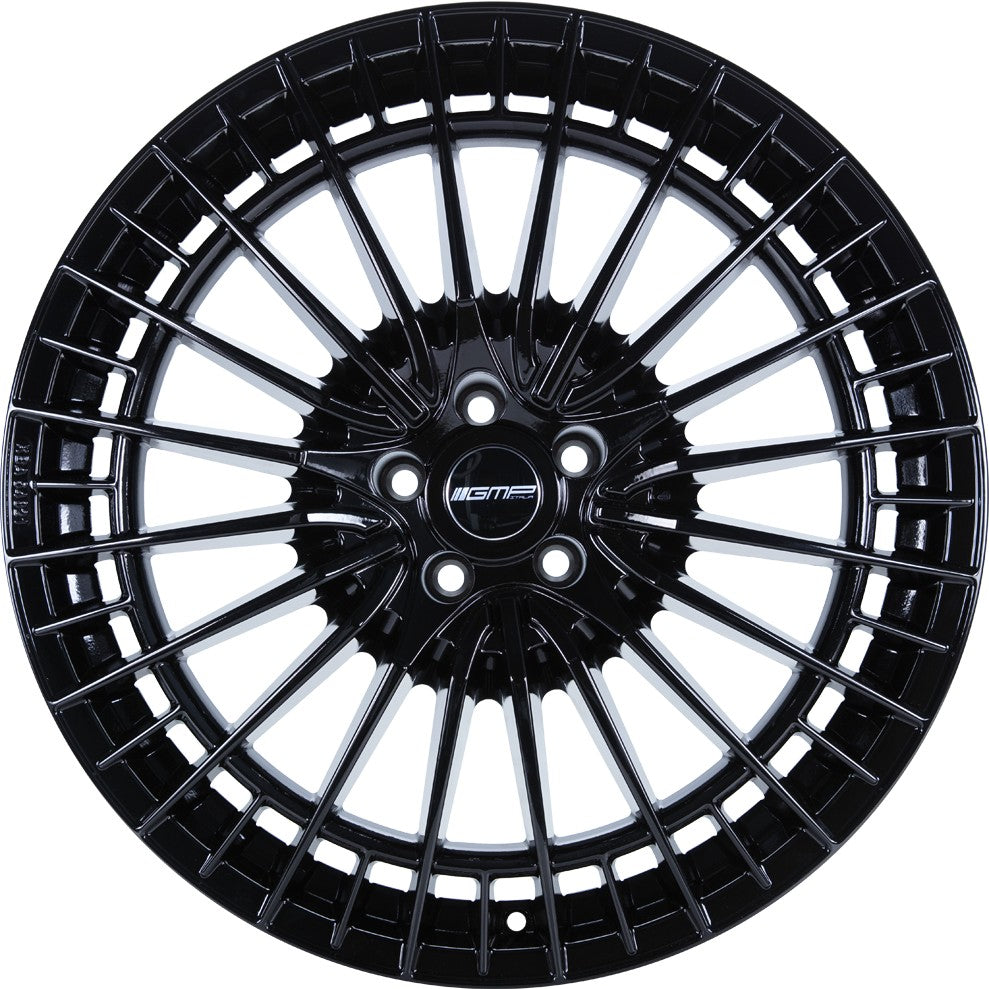 GMP Qstar glossy black 8x19 ET35 - LK5/130 ML66.5