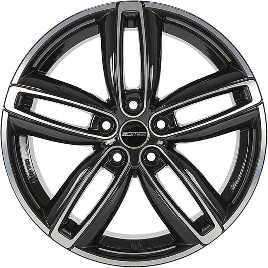 GMP Diva black polished Alufelge 7.5x17 Zoll ET50 LK 5x112 ML66.6