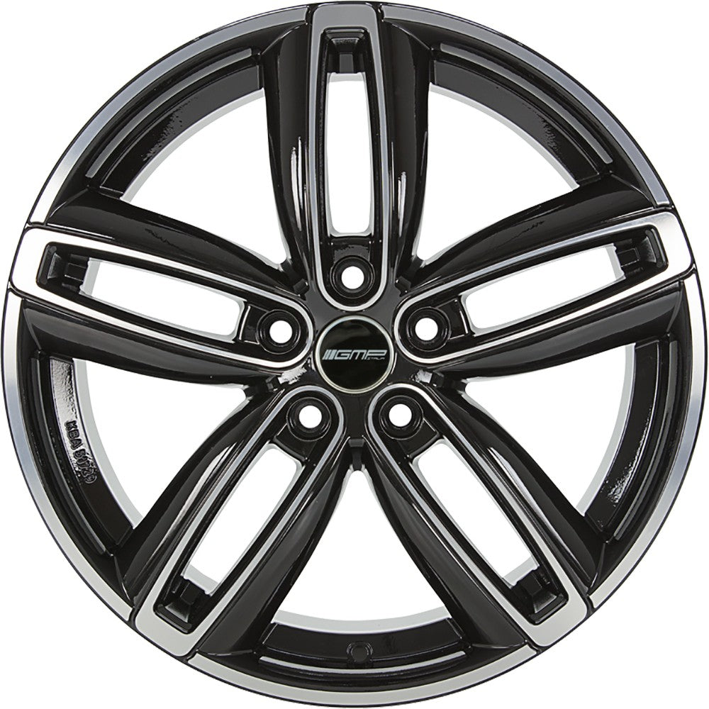 GMP Diva black polished 7.5x18 ET50 - LK5/120 ML72.6