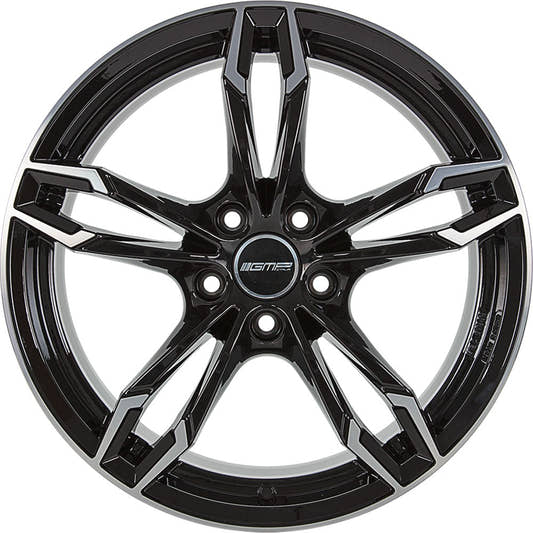 GMP Dea black polished Alufelge 8x18 Zoll ET43 LK 5x112 ML66.6