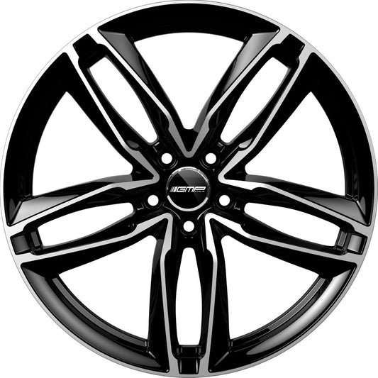 GMP Atom matt black polished 8x18 ET35 - LK5/112 ML66.5