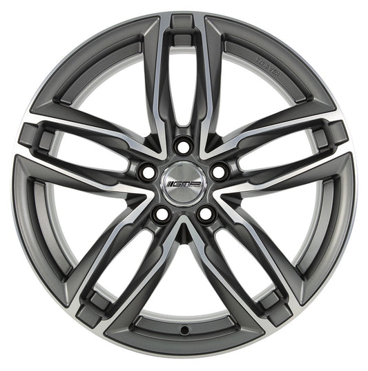 GMP Atom matt anthracite polished 9x20 ET25 - LK5/112 ML66.5