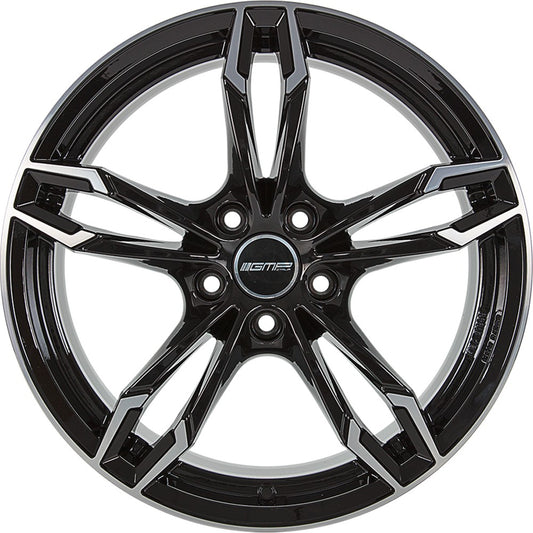 GMP Dea black polished 9.5x20 ET45 - LK5/120 ML72.6
