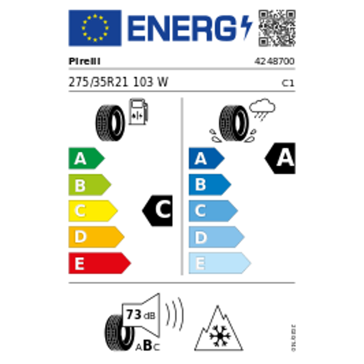 Pirelli Winter Sottozero 3 (T0) Pncs Elect XL M+S 3PMSF 275/35 R21 103W – Bild 5