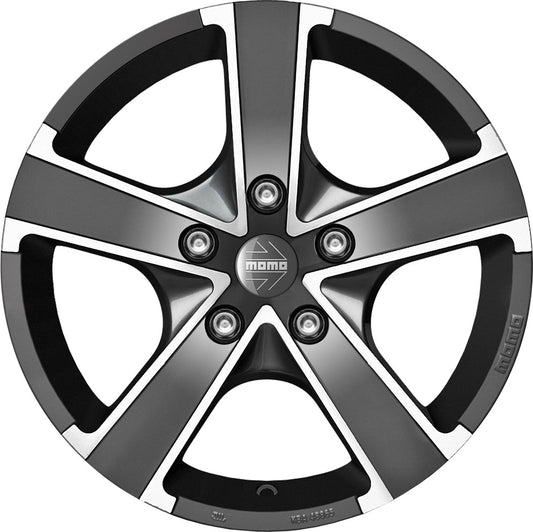 Momo Win Pro EVO glossy anthracite diamond cut 6.5x15 ET40 - LK4/108 ML72.3