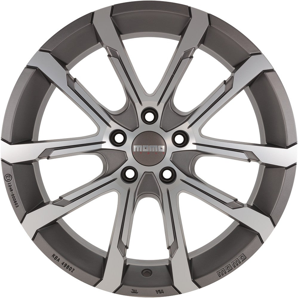 Momo Quantum EVO matt anthracite diamond cut 7x17 ET42 - LK5/114.3 ML72.3