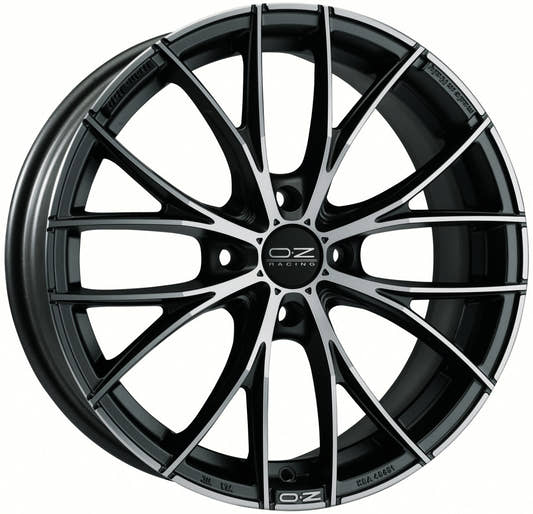 OZ Italia 150 matt dark graphite polished 8x17 ET38 - LK5/110 ML75