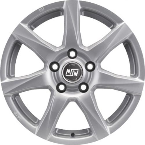 MSW 77 full silver Alufelge 5x14 Zoll ET45 LK 4x100 ML63.3 – Bild 2