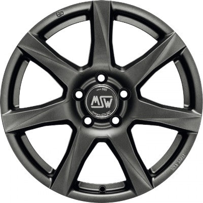 MSW 77 matt dark grey 5x14 ET35 - LK5/100 ML57.06