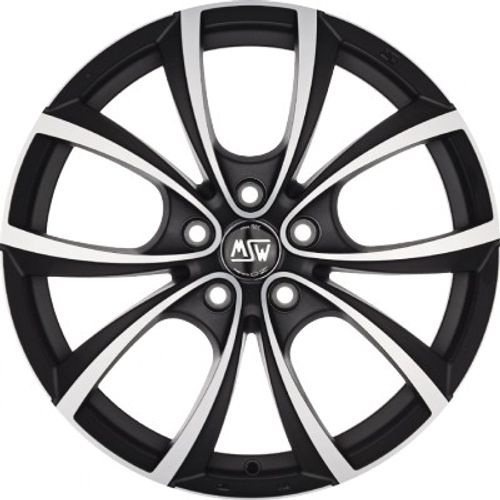 MSW 27 matt dark titanium polished Alufelge 7.5x17 Zoll ET47 LK 5x120 ML72.56 – Bild 2