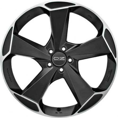OZ Aspen HLT matt black polished Alufelge – Bild 2