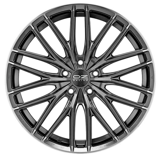 OZ Gran Turismo HLT star graphite diamond lip 9.5x20 ET22 - LK5/112 ML75