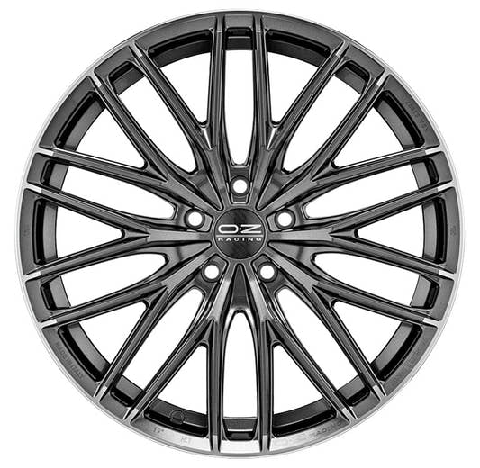 OZ Gran Turismo HLT star graphite diamond lip Alufelge 9.5x20 Zoll ET45 LK 5x108 ML63.4 – Bild 2