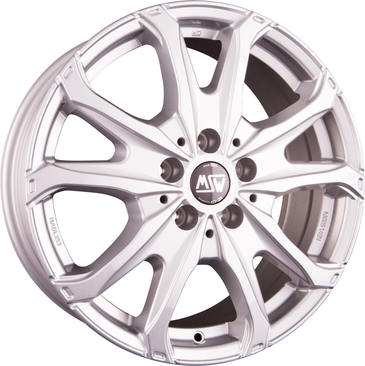 MSW 48 Van full silver Alufelge 7x16 Zoll ET51 LK 5x120 ML65.06 – Bild 8