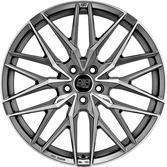 MSW 50 gun metal poliert 10x21 ET19 - LK5/112 ML66.56