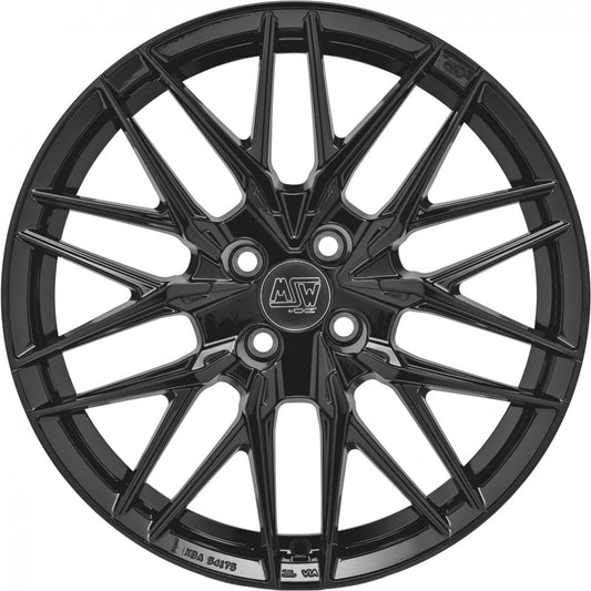 MSW 50/4 gloss black 7.5x18 ET37 - LK4/108 ML65.06
