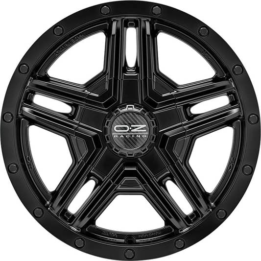 OZ Rally Adventure matt black + rivets 8x17 ET30 - LK5/150 ML110.1