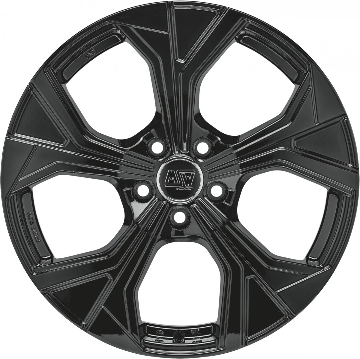 MSW 43 gloss black 7.5x18 ET46 - LK5/100 ML57.06