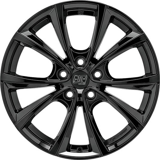 MSW 27 T gloss black Alufelge 9.5x20 Zoll ET45 LK 5x114.3 ML64.12