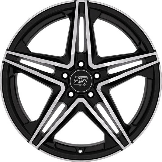 MSW 31 gloss black full polished Alufelge 7.5x18 Zoll ET33 LK 5x112 ML73.1