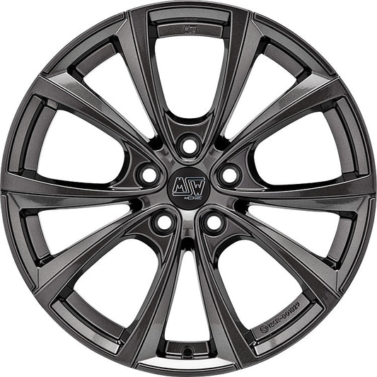 MSW 27 T gloss dark grey 9.5x19 ET40 - LK5/120 ML64.12