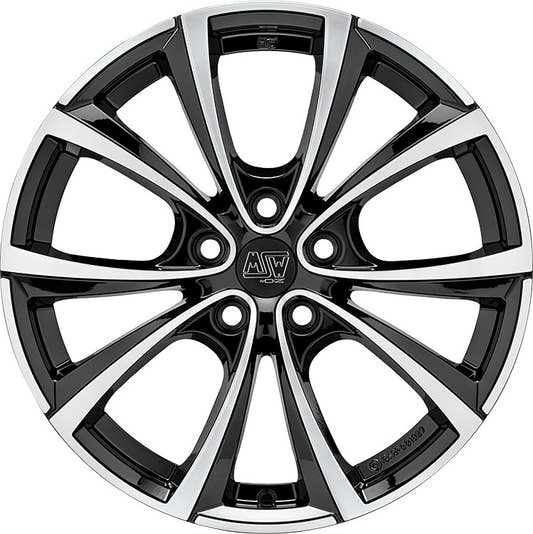 MSW 27 T gloss black full polished Alufelge 10.5x19 Zoll ET45 LK 5x120 ML64.12
