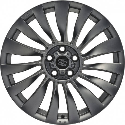 MSW 37 T matt dark graphite Alufelge 9.5x19 Zoll ET45 LK 5x114.3 ML64.12