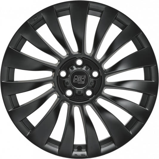 MSW 37 T matt black 9.5x20 ET45 - LK5/114.3 ML64.12