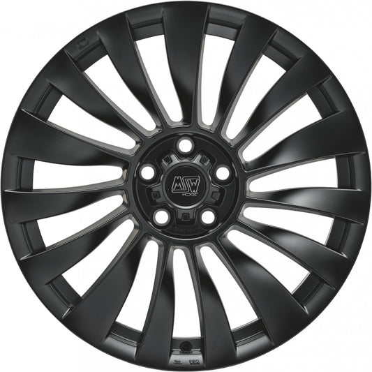 MSW 37 T matt black 9.5x20 ET45 - LK5/114.3 ML64.12