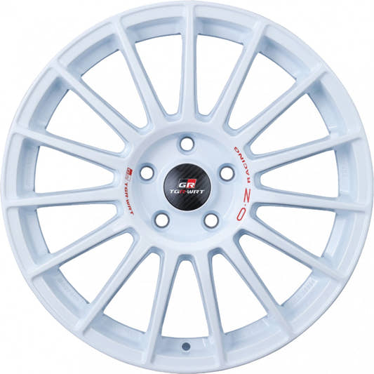 OZ Superturismo TGR-WRT race white + red lettering Alufelge 8x18 Zoll ET45 LK 5x114.3 ML75