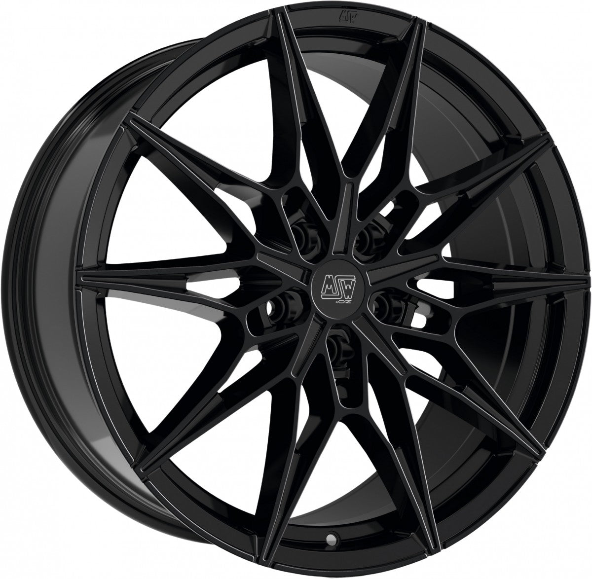 MSW 75 gloss black 8x19 ET30 - LK5/112 ML73.1
