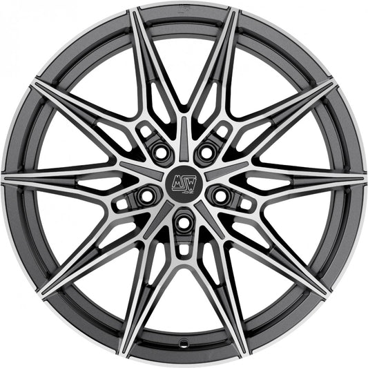 MSW 75 gun metal poliert 8x19 ET29 - LK5/120 ML72.56