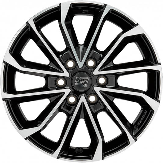 MSW 42 Van gloss black full polished 8.5x20 ET47 - LK6/120 ML74.56