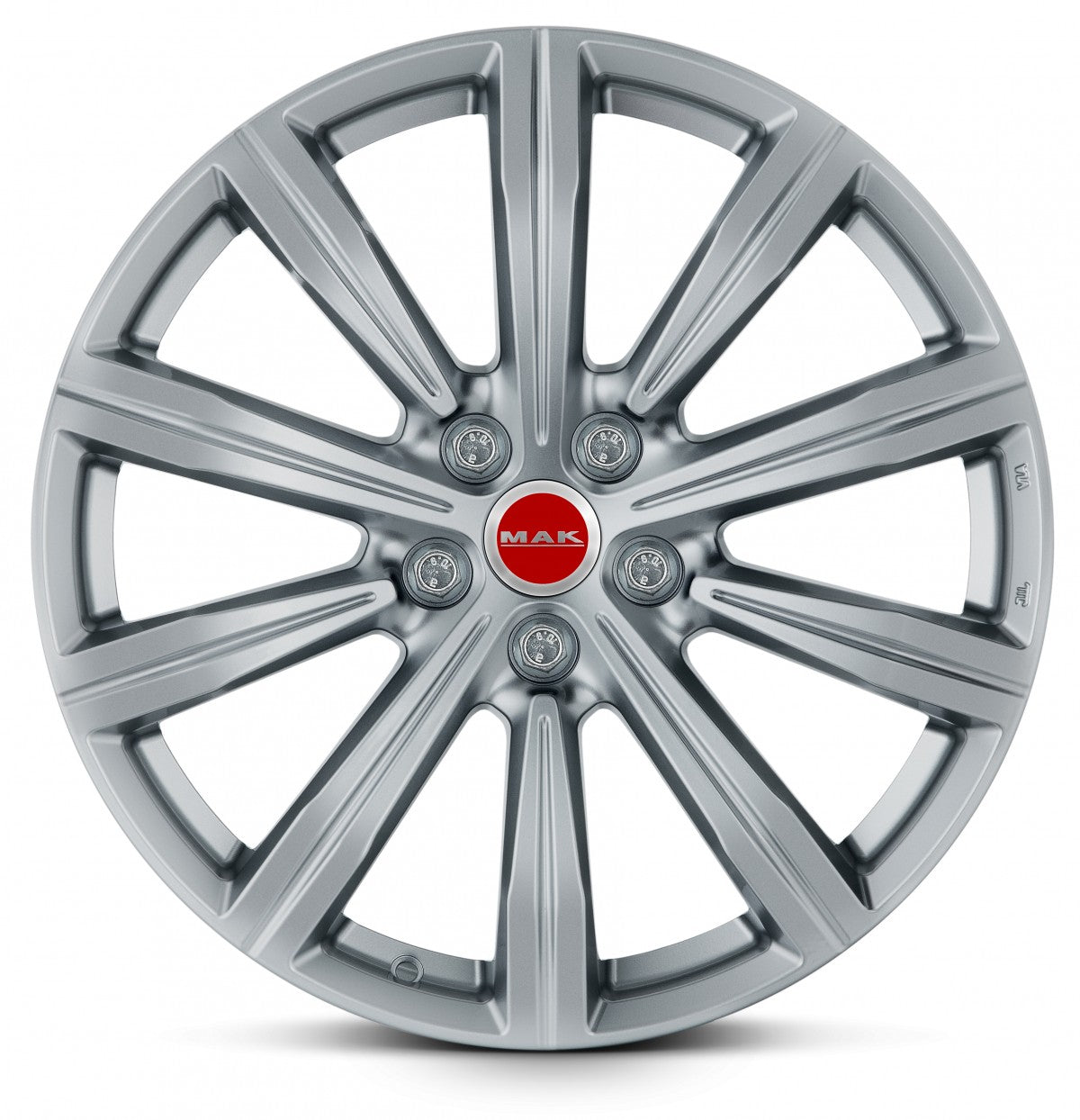 Mak Birmingham silver 9.5x22 ET31 - LK5/112 ML66.45
