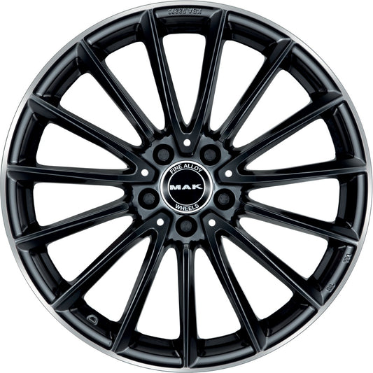 Mak Komet gloss black mirror ring 7.5x17 ET40 - LK5/112 ML66.6