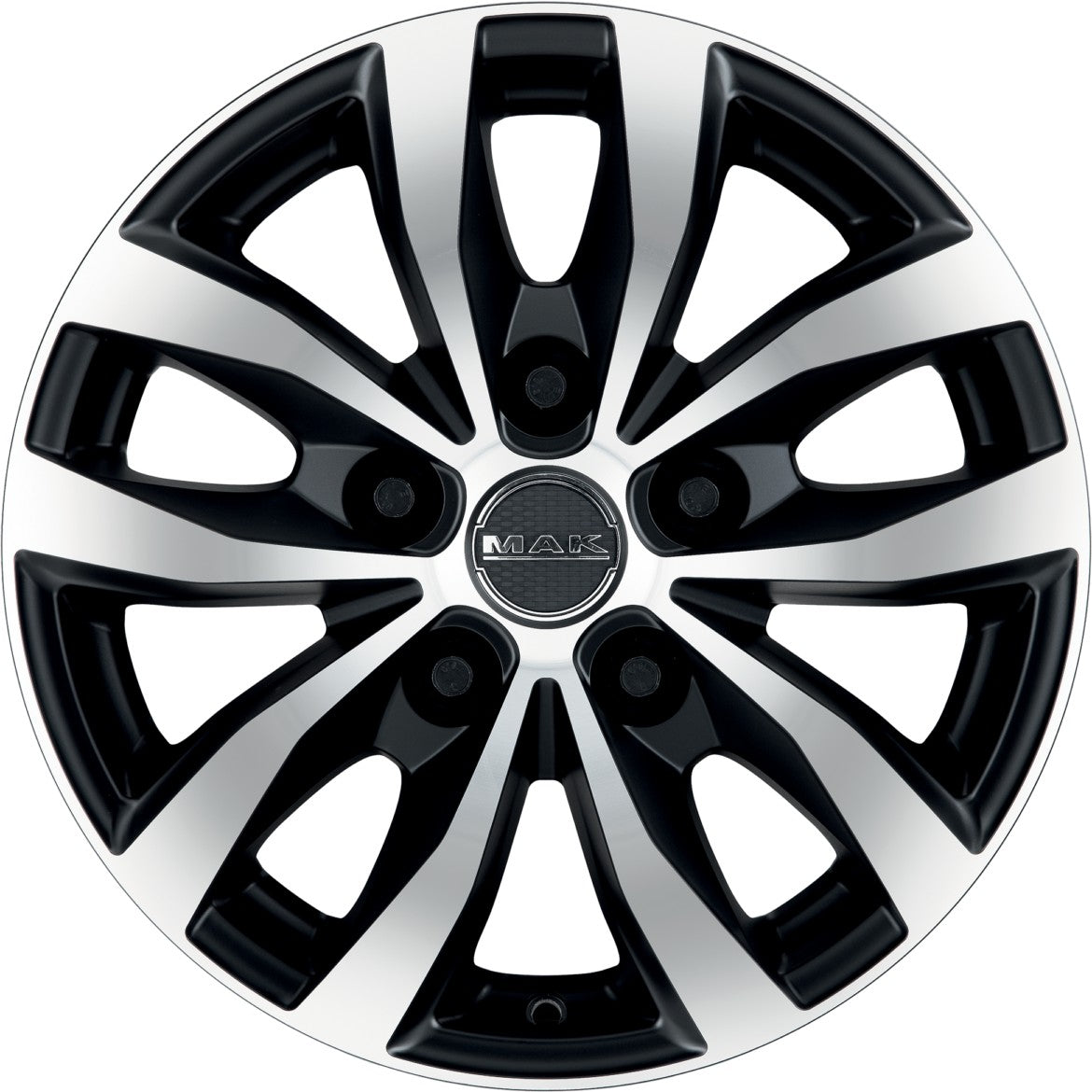 Mak Load 5 black mirror Alufelge 6.5x16 Zoll ET55 LK 5x130 ML78.1 – Bild 2