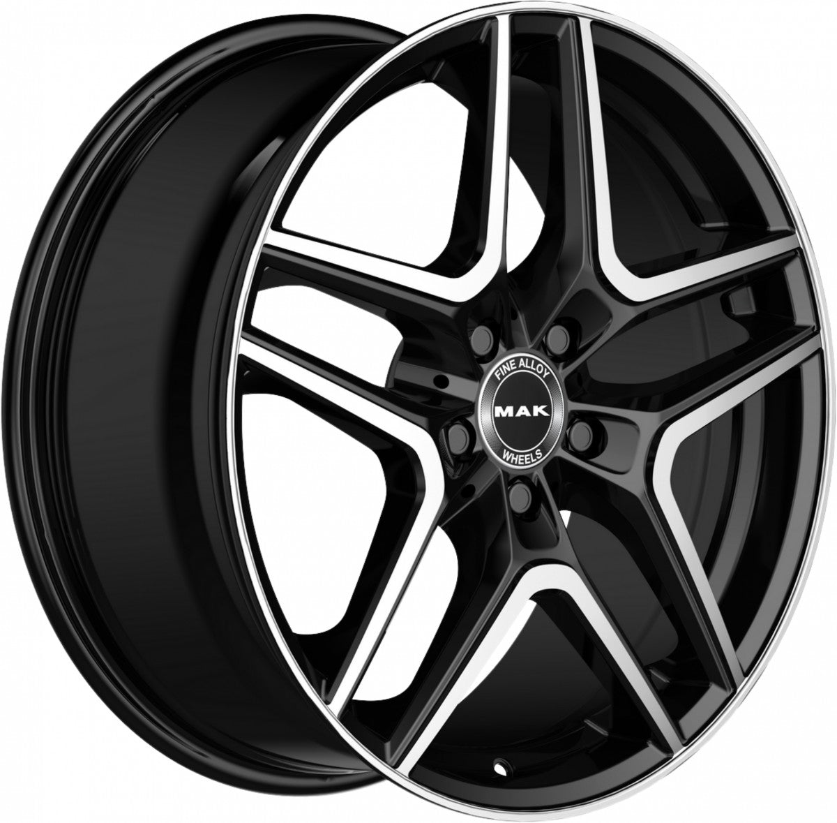 Mak Aurum black mirror Alufelge 8x19 Zoll ET40 LK 5x112 ML66.6 – Bild 3