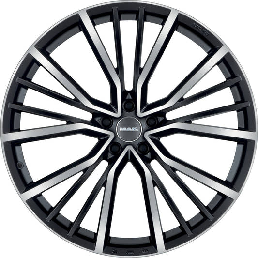 Mak Union black mirror Alufelge 10x22 Zoll ET19 LK 5x112 ML66.45