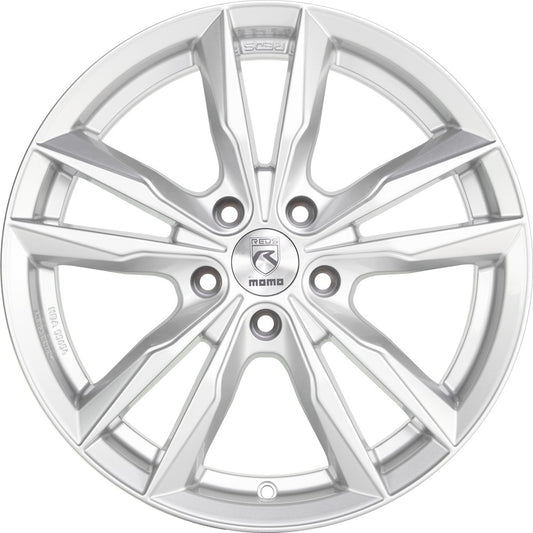 Momo Fast silver glossy 7.5x17 ET45 - LK5/108 ML72.3