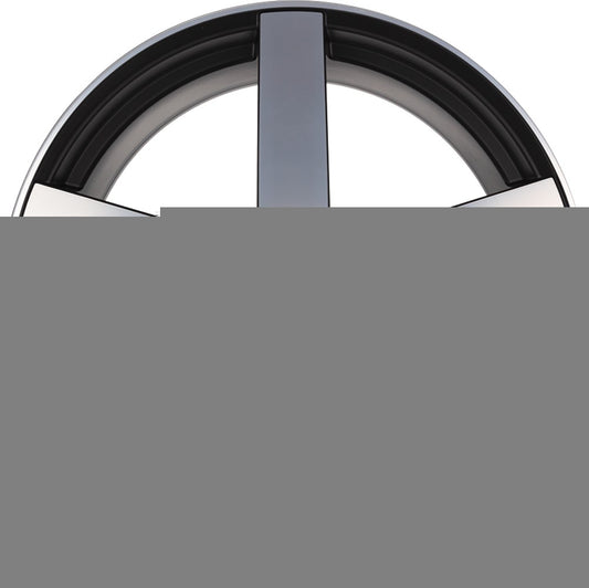 Etabeta Uros black matt full polished 8.5x19 ET45 - LK5/130 ML71.6