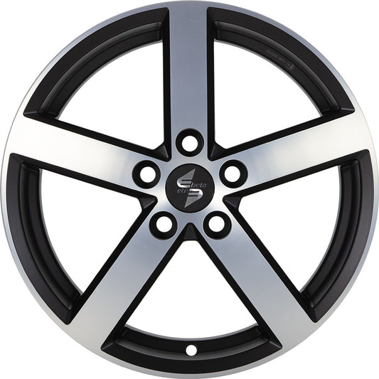 Etabeta Eros black matt full polished 8x18 ET30 - LK5/112 ML66.5