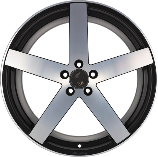 Etabeta Uros black matt full polished 9x20 ET45 - LK5/130 ML71.6