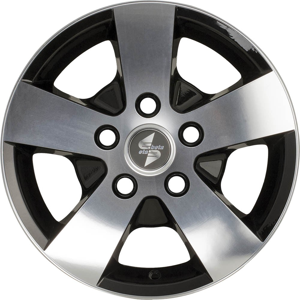 Etabeta Atria black matt full polished 6.5x16 ET55 - LK5/118 ML71.1
