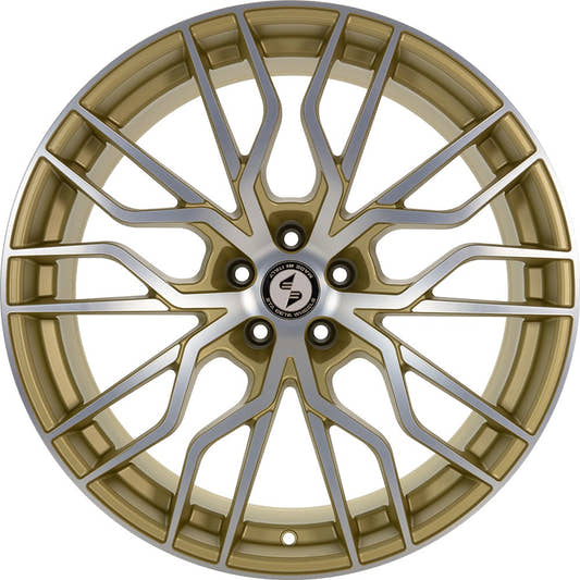 Etabeta Medusa-K gold matt full polished 11x23 ET16 - LK5/112 ML66.5