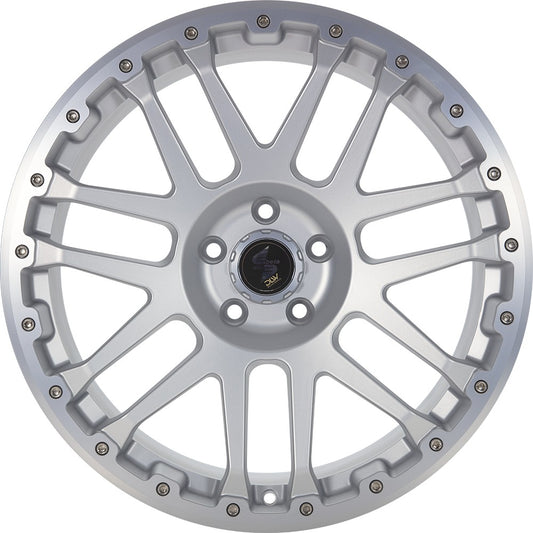 Etabeta Combat CV silver matt lip + cap polished 9x20 ET42 - LK5/120 ML65.1