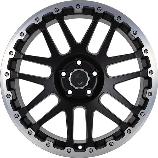 Etabeta Combat CV black matt lip + cap polished 8x18 ET50 - LK5/160 ML65.1
