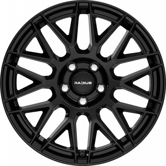 Radius WI42 glossy black 7x18 ET38 - LK5/112 ML57.1