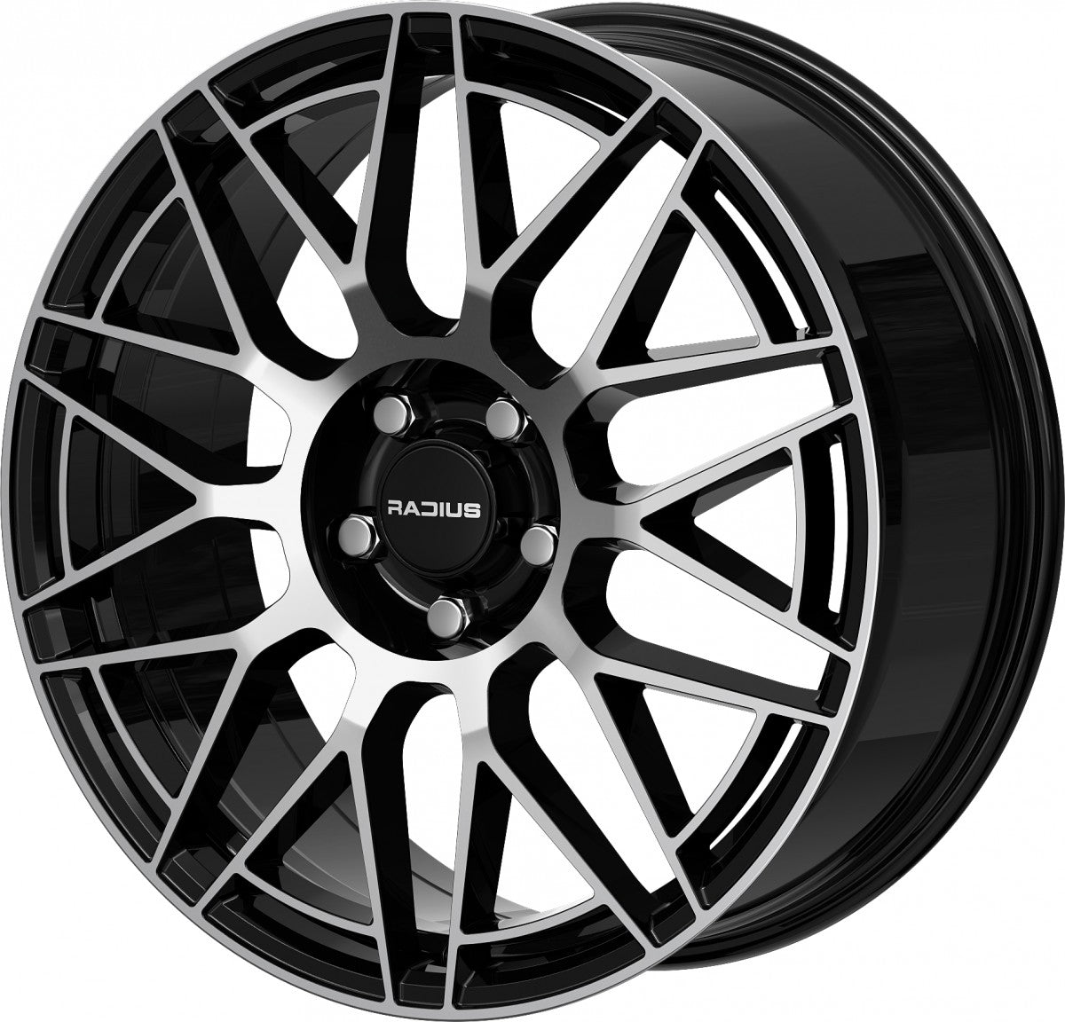 Radius WI42 glossy black machined Alufelge 8x19 Zoll ET45 LK 5x120 ML64.1 – Bild 8